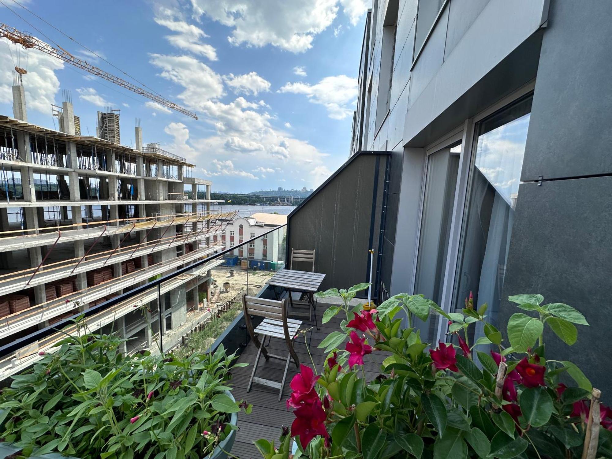Rybalsky Studio Apartment Dnipro View Kiev Exterior foto